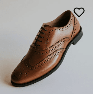 Men's leather shoe (brown)