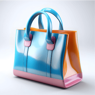 Stylish colorful bag